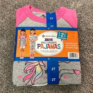 Girls' Pajamas - Pink and Gray 2T NWT